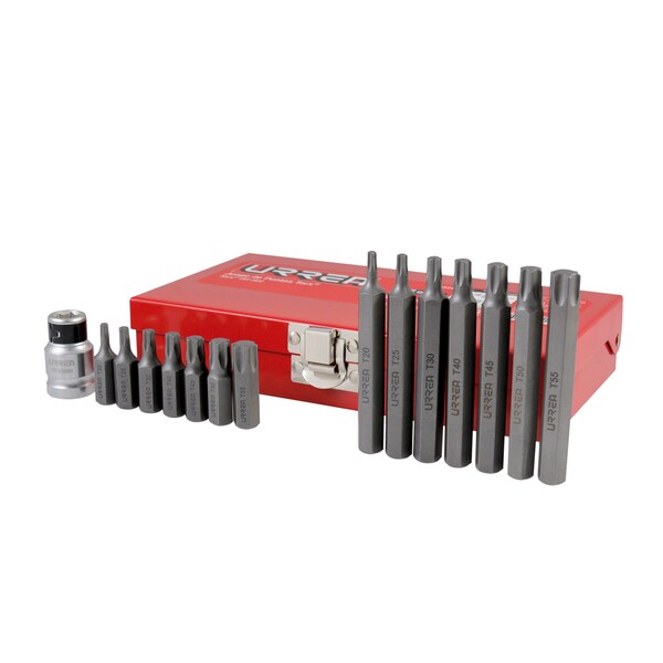 Torx screwdriver bit Set 15 pieces with adaptor